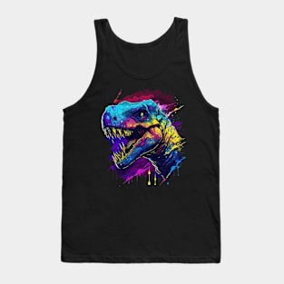 Terrible Rainbow T-Rex Tank Top